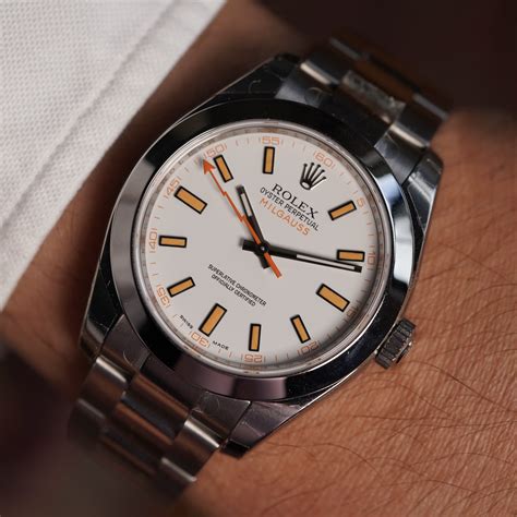 white face rolex milgauss|rolex milgauss price chart.